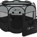 Siedihit Dark Grey Puppy Playpen for Large Dog Cat, Dogs Tent