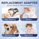 Shower Head Sink - Faucet Bathtub, Hose Sprayer Attachment with 9 Adapters, 79" Hose for Hair Washing, Pet Dog Rinse & Baby Bath, ON/OFF Extension for Tub Faucet, Utility Sink, Laundryroom, Garden
