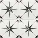 4 Pieces Reusable Tile Stencil 12 x 12 Inches - Geometric Style | DIY Wall Templates for Home Decor and Craft Projects
