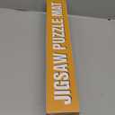 Lwoeo Jigsaw Puzzle Mat Roll Up 1000 Pieces, Smooth Top Saver Pad 34.6" x 22.8" with 6 Sorting Trays & Travel Storage Bag for Sorting Table, Board, Portable Puzzles Matt Rollup Non-Slip Rubber Bottom (Black)