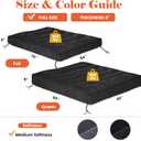 8" Futon Mattress Full Size, Futons Sofa Bed Sleeper Couch Bed, Roll Up Mattress with Shredded Foam & 2 Straps for Storage, Futon Floor Mattress for Living Room, Corduroy (Frame Not Included)