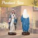 Bucherry Virgin Mary Statue Catholic Gifts 10" Immaculate Catholic Sacred Christ Figure Religious Gifts Renaissance Sculpture Religious Figurine for Altar Inspirational Devout Home Decor