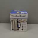 Hamilton Beach 1.7 Liter Temperature Control Electric Kettle, Water Boiler & Heater, Fast Boiling 1500 Watts, BPA Free, Cordless, Auto-Shutoff and Boil-Dry Protection, Stainless Steel (41020R)