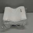 5 STARS UNITED Knee Pillow for Side Sleepers - Hip Pain Relief, Memory Foam Leg Cushion for Side Sleeping - Between Legs Pillow for Sciatica & Lower Back Pain, White (Standard)