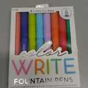 Ooly Color Write Colorful Fountain Pens, Pack of 8 Colored Ink Fountain Pens, Use Refillable Ink Cartridges, Fine Tip for Calligraphy Drawing, Hand lettering, School Supplies