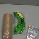 72 Pcs 4 Inch Garden Paper Pot Craft Kit Spring Crafts Bulk Including Round Paper Mache Pots Adhesive Foam Sticker EVA Grass Sticker Mother's Day DIY Planting Growing Garden Kit