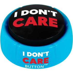 Talkie Toys Products I Don't Care Button - Plays 8 Hilarious IDC Sayings - Office Humor & Stress Relief - Funny Gift & Stocking Stuffer