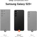 SURITCH for Samsung Galaxy S23+ Plus Case with 360° Rotatable Hand Strap Phone Grip & Invisible Kickstand & Slide Camera Cover, Rugged Shockproof Protective Cover for S23+ -Black