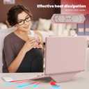 Designed for MacBook Pro 14 Inch Case 2021 2022 2023 2024 2025 Release A3434 A3112 M5 A3112 A3401 A3185 M4 A2918 A2992 M3 A2779 M2 A2442 M1 Pro/Max Protective Premium Leather Case, Pink