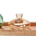 47th & Main Flower Vases on Rectangular Wooden Tray Vase for Home Dcor, Set of 3, Multicolor