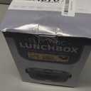 Vingud Electric Lunch Box for Adults, Heated Lunch Box Food Warmer, 80W 1.5L Portable Heating Lunchbox for Men/Work/Car/Truck, 12V 24V 110V Lunch Box Electric Portable Christmas White Elephant Gifts (Gray)