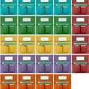 24 Pack Chair Pockets for Classrooms, 13 x 14 inch Seat Sacks for Classroom Chairs k-2 with Name Slot, Small Chair Pockets for Kindergarten, School, Home Seating Storage (Multicolor)