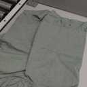 JoraLion 14x36 inch Scalloped Lumbar Pillow Cover, Green Ruffle Throw Pillow Cover Solid Pure Cotton Decor Couch Farmhouse Soft Cushion Case for Couch Sofa Bed Living Room