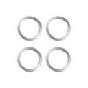 INFINAUTO Hub Centric Rings, 108mm OD 87.1mm ID Car Wheel Hubrings Aluminum Alloy Silver Tone, 4pcs