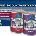 Blue Buffalo Wilderness Variety Pack Adult Wet Dog Food, 12.5 oz, 6 ct, Best Before: 2028/SEP/09