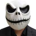 CAFELE Scary Skeleton Mask Skull Barrel Mask Skeleton Head for Adult Halloween Cosplay Costume Props (open mouth)