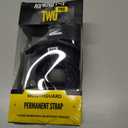 Nxtrnd Two Pro Football Mouth Guard, Permanent Strap, Fits Adult & Youth (Black)