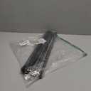 MERRYBOX Roll Up Dish Drying Rack Silicone Wrapped Over The Sink Dish Drying Rack Multipurpose Foldable Sink Drying Mat Anti-Slip & Anti-Rust Dish Rack for Kitchen, 17.5" x 13", Black