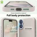LOVE 3000 Designed for iPhone 16 Case, Premium Silicone with [Soft Anti-Scratch Microfiber Lining] Shockproof Protective Phone Case for Men Women Girls 6.1", Stone