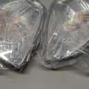 Pair Front Corner Indicator Lamps Compatible with Toyota Land Cruiser FJ100 LC100 HZJ105 Compatible with Lexus LX470 1998-2005 Chrome Turn Signal Lamp W/Bulbs Replace 81520-60360 81510-60490