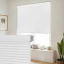 SEEYE No Drill Cordless Cellular Shades, Light Filtering Honeycomb Blinds for Indoor Window, Thermal Insulated Noise Reduction, Easy Install for Bedroom, Living Room, Office, White (30" W x 64" H)