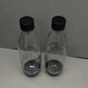 Sodastream 1L Twin Pack Dishwasher Safe Slim Bottle (Black)