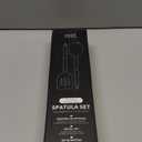 Home Hero Silicone Spatula Set - Heat Resistant Spatulas for Cooking - Ergonomic Stainless Steel Cooking Utensils - Solid & Slotted Silicone Turners - Pack of 2, Black