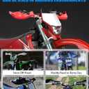JFG RACING Dirt Bike Hand Guards,7/8" and 1 1/8" Handlebar Motorcycle Handguards Accessories Universal for CRF CR XR 110 150 250 300 450 Dirt Pit Bike ATV Electric Dirtbike Motocross Enduro-Red