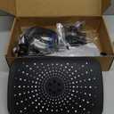 Wide Rain Shower Head With 5 Modes Handheld Showerheads, High Pressure Showerhead Combo with Extension Arm for Bathroom Accessories, Adjustable Shower Head with Anti-Clog Nozzles (Black)