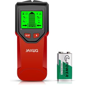 Stud Finder Wall Scanner - 5 in 1 Stud Finder Tool w/Smart Chip and HD LCD Display, Stud Detector Beam Finders for the Center and Edge of Wood AC Wire Metal Studs Joist Pipe (Spicy)