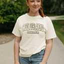 Blue 84 NCAA Unisex-Adult NCAA Officially Licensed T-Shirt Ivory Dyed Ringspun Vintage (S)