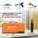 PCP Air Compressor,Auto-shutoff 4500Psi/30Mpa Oil/Water-Free Set-pressure Air Gun and Paintball Tank Pump with Water/Oil Separator,Built-in Power Adapter(110V AC or 12V Car Battery)