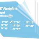 Art3d 10-Pack of 11×14" PET/Plexiglass Sheets, Transparent Clear Flexible Plastic Sheet Panels for Craft, Picture Frames, Sign Blank, DIY Display Project