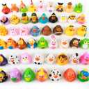 XY-WQ 50 Pack Rubber Duck for Jeeps Ducking - 2.3 Inch Bulk Floater Duck for Kids - Baby Bath Toy Assortment - Party Favors, Birthdays, Bath Time, and More (50 Varieties)