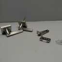 Kwikset Casey Interior Passage Door Handle, Lever For Closet and Hallway Doors, Reversible Non-Locking Handle Lever, Satin Nickel , with Microban Protection (1 Pack)