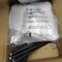 JAYMP 50.4“ Ceiling Light Modern Flower Shape Ceiling Lamp for Living Room Dining Room Flush Mount Metal Acrylic Sputnik Firework Petal LED Lighting Fixture (Matte Black, 42 Lights)