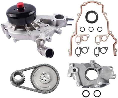 SUSUCAR Timing Chain Kit M295 Oil Pump, Water Pump for 1997-2004 Chevy Silverado 1500 Express Suburban GMC Sierra Yukon Cadillac 4.8 5.3 6.0L