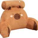 Capybara Backrest Cushion Relieves Sitting Fatigue Ideal for Dorm Rooms, Homes, and Offices