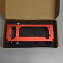Door Hinge Jig, Aluminum Alloy Door Hinge Template Kit for Router, Adjustable Mortise Jig Fits Door Hinges from 2.5" to 5" Length and Thicknesses, 1/4" Radius, 5/8" Radius and Square Corner Types (Red)