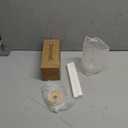 Glass Cups with Lids and Straws 1Pack,Glass Coffee Cups,Glass Cup with Lid for Iced Coffee,Smoothie,Cocktail,Beer,Whiskey,Soda,Matcha,16 Oz Glass Cup with Bamboo Lid,1 Brush