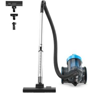 NEWBULIG Canister Vacuum Cleaners for Home, Bagless Vacuum Cleaner, Blue