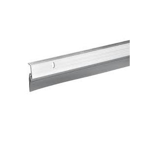 Aluminum Door Sweep,Silver,One Strip: Moisture-Tight Seal,Helps Retain Room Temperature,
