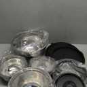 Mixing Bowls with Airtight Lids - 8PCS Stainless Steel Nesting Mixing Bowls Set with 3 Grater Attachments & Non-Slip Bottoms, Black Kitchen Bowls, Sizes 5, 4, 3.5, 2, 1.5QT for Baking & Kitchen Gift