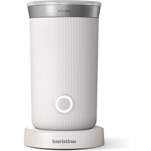 PHILIPS Baristina Milk Frother, Hot & Cold Foam, Natural White