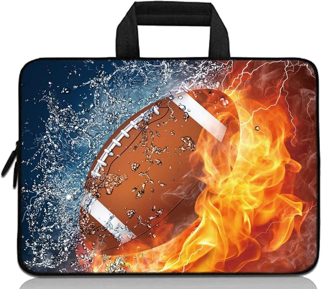 11 in 11.6 12 12.1 12.5 inch Laptop Carrying Bag Chromebook Case Notebook Ultrabook Tablet Cover Neoprene Sleeve Fit Apple MacBook Air Samsung (Rugby Fire)