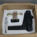 TIROL Adjustable Trailer Hitch 6 in Drop Hitch 2 inch Receiver 25000 LBS Heavy Duty Tow Hitch 6 inch Drop/Rise, 2" and 2-5/16" Dual Ball with Hitch Tightener for Trucks, RVs, Campers,6 Rise & Drop