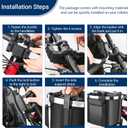 EDWERD Knee Walker Carrying Bag - Universal Foot Recovery Scooter Handlebar Pouch Storage Tote for Knee Scooter, Rollator, Wheelchair, Bike