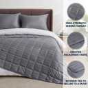 Weighted Blanket Queen Size (60"x80" 20lbs),Ultra Soft and Cozy Cooling Weighted Blanket Queen Size for Adult,Heavy Blanket with Machine Washable Soft Blanket, Stripe Grey