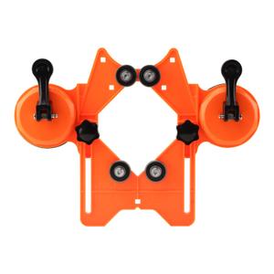 Drill Bit Hole Saw Guide, 4-84mm Portable Glass Tiles Drill Guide Adjustable Hole Locator Holder for Ceramic Glass Marble Tile (Orange)