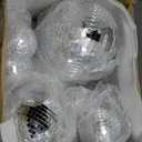 17 Pack Large Disco Ball Small Hanging Mirror Disco Decorations for Party Wedding Dance and Music Festivals Decor Club Stage Props DJ Decoration(12, 8, 6, 4, 3.2 Inch)